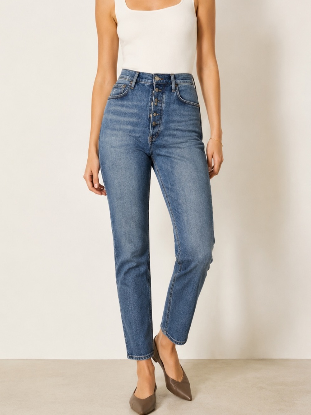 Agolde Revolve High Waist High Rise Nico Slim Jeans 28